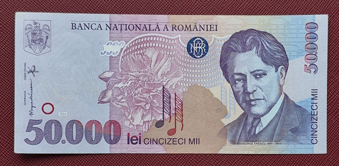 Romania, 50000 lei 1996, seria 007A0756716, necirculata [1]