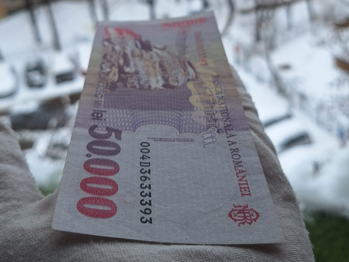 Romania, 50000 lei 1996, seria 004D3633393, aproape necirculata [4]