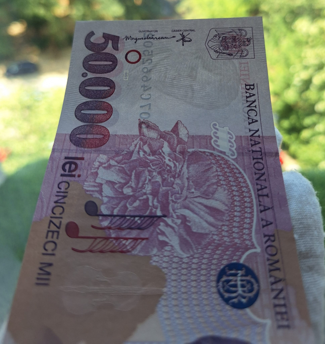 Romania, 50000 lei 1996, seria 007C4662502, UNC- [8]