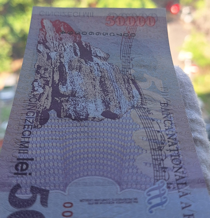 Romania, 50000 lei 2000, seria 007C5660394, UNC [6]
