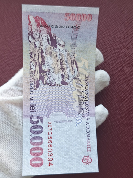 Romania, 50000 lei 2000, seria 007C5660394, UNC [5]