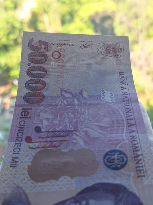 Romania, 50000 lei 2000, seria 007C5660394, UNC [8]