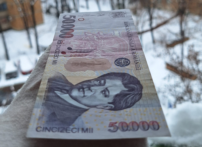 Romania, 50000 lei 2000, seria 005D0710739, stare buna [4]