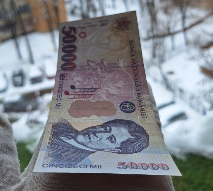 Romania, 50000 lei 2000, seria 004D2005992, stare buna [6]