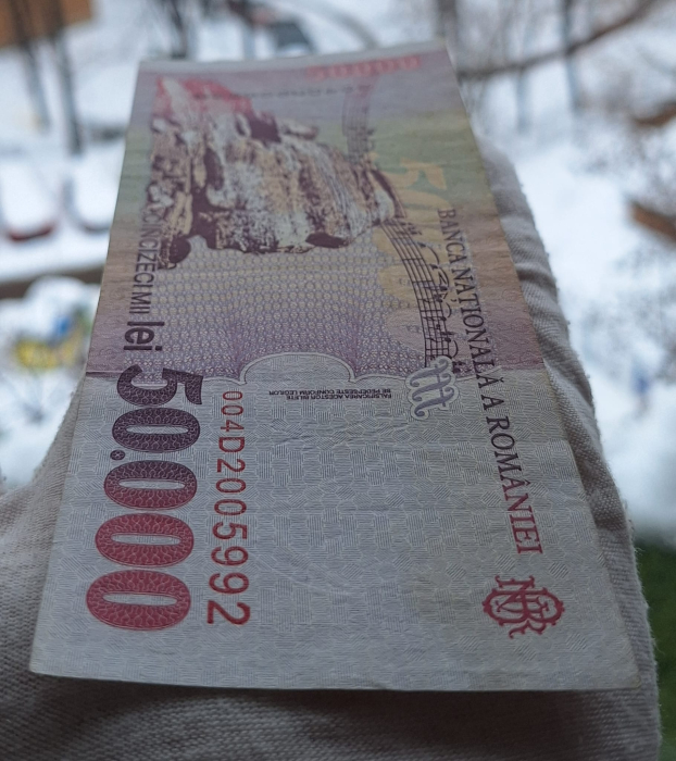 Romania, 50000 lei 2000, seria 004D2005992, stare buna [4]