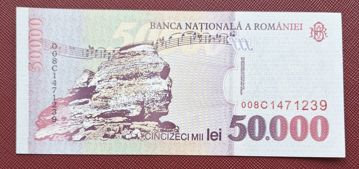 Romania, 50000 lei 2000, seria 008C1471239, UNC- [2]