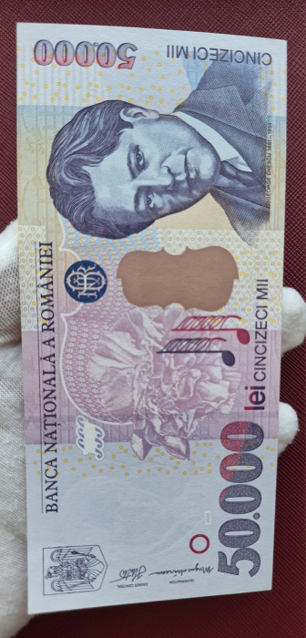Romania, 50000 lei 2000, seria 004C1969957, UNC [4]