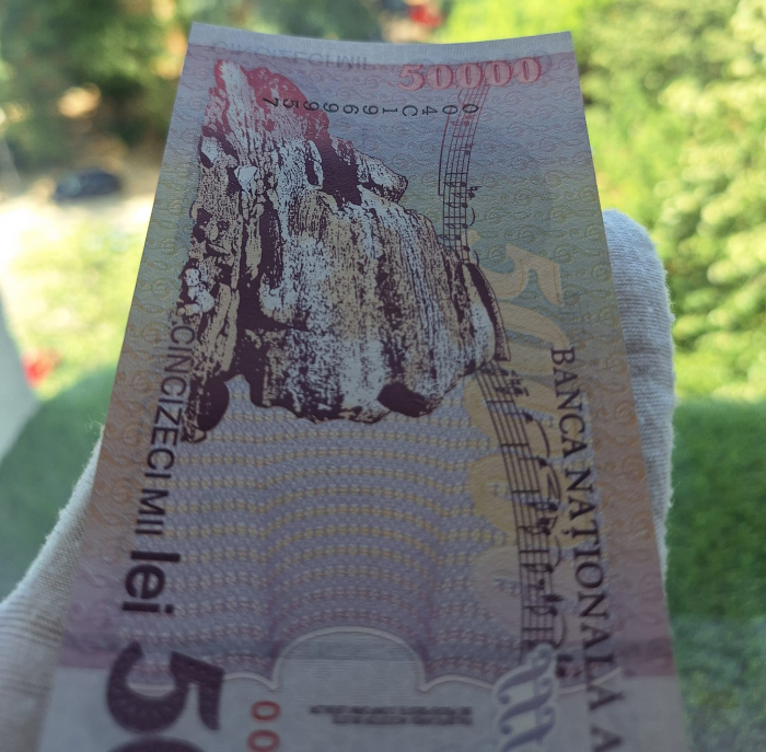 Romania, 50000 lei 2000, seria 004C1969957, UNC [7]