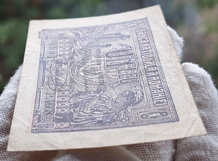 Romania, bancnota 1 leu 1920 , seria P.4668/0981, circulata [5]