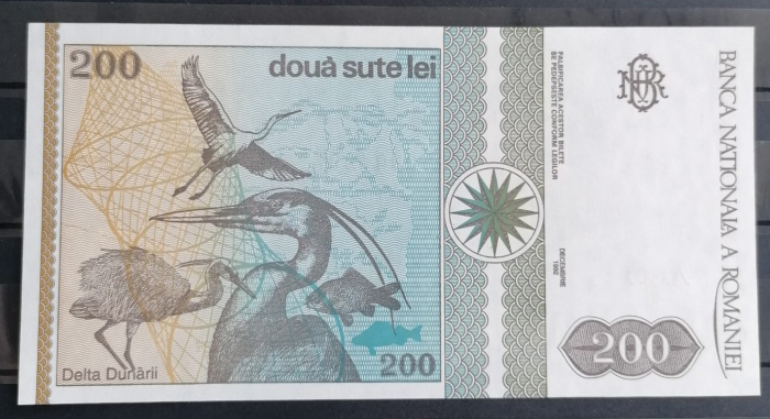 Romania, bancnota 200 lei 1992, Grigore Antipa, necirculata [4]