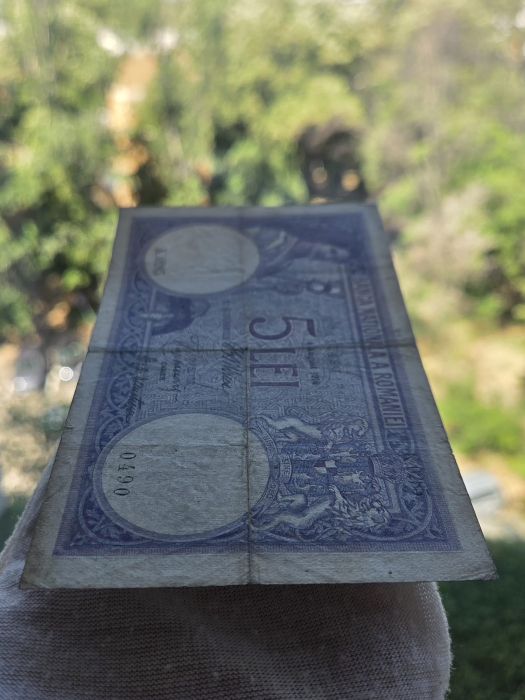 Romania bancnota 5 lei 1916, circulata [4]