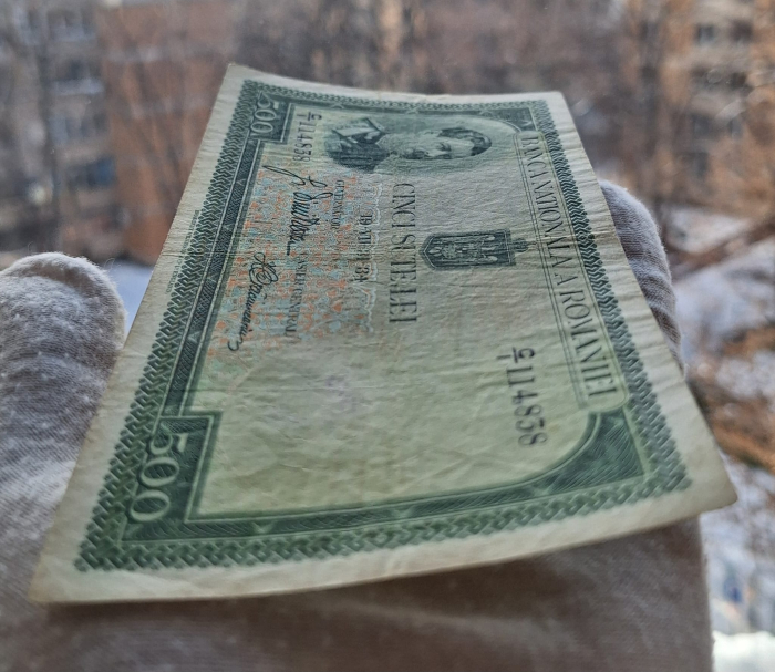 Romania, bancnota 500 lei 1934, Regele Carol II, circulata [6]