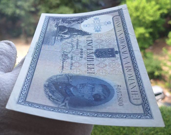 Romania bancnota 5000 lei 1931, seria Z/1 057,800, circulata [6]