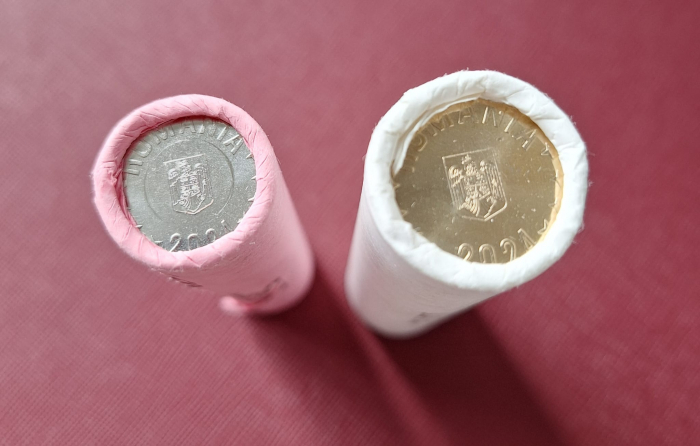 Romania, Fisic monede 10 bani + 50 bani 2024 [3]