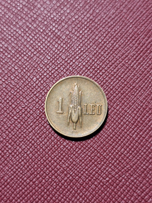 Romania, moneda 1 leu 1941, Coroana Regala, stare foarte buna [2]