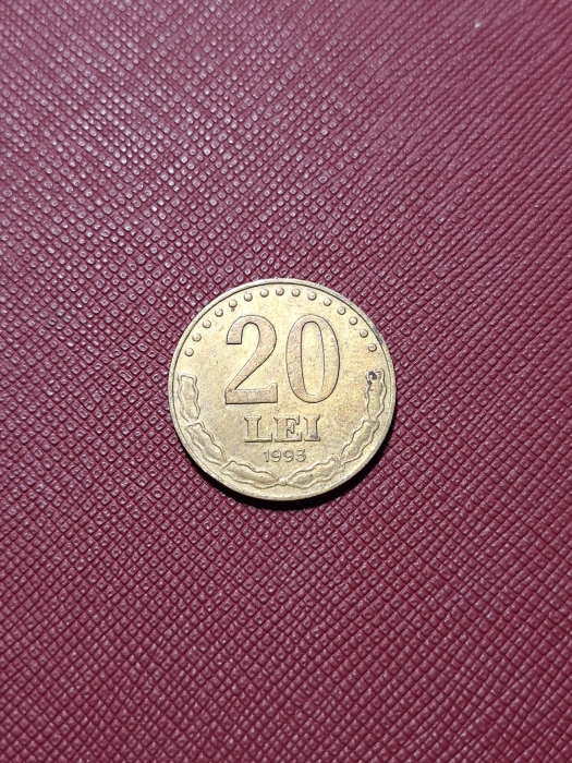 Romania, moneda 20 lei 1993, Stefan cel Mare [2]