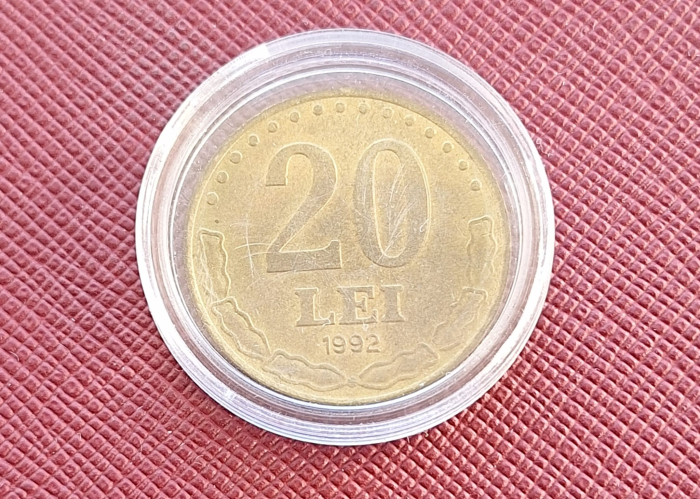 Romania, moneda 20 lei 1992, Stefan cel Mare [2]