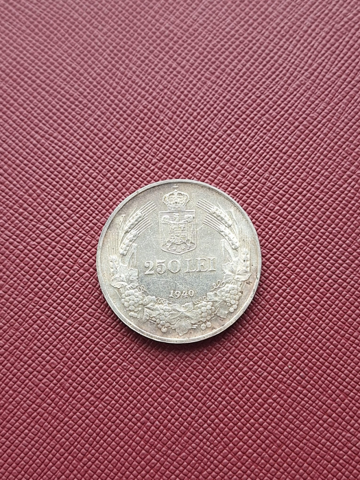 Romania, moneda 250 lei 1940, Regele Carol II [2]