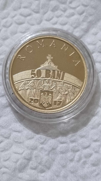 Romania, moneda 50 Bani 2017 proof, Marasti, Marasesti, Oituz, 100 ani [4]