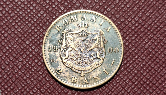 Romania, Regat, 2 Bani 1900, Regele Carol I [2]