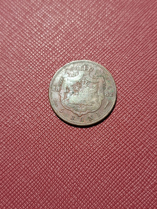 Romania, Regat, 5 Bani 1882, Regele Carol I [2]