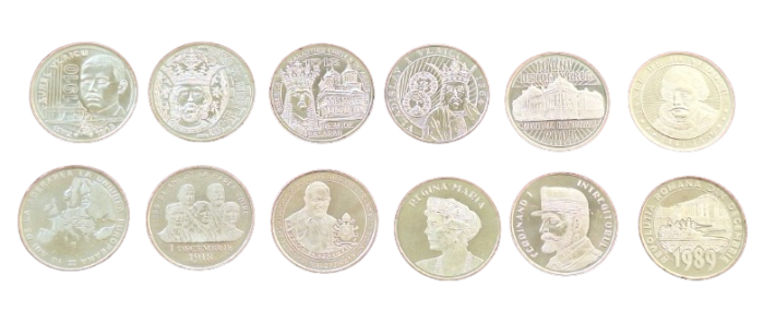 Romania, set 12 monede comemorative 50 bani 2010-2019, necirculate [3]