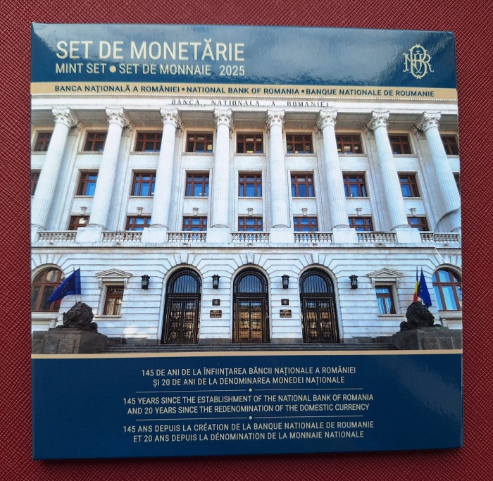 Romania set monetarie 2025 - 145 ani de la infiintarea BNR, 20 ani denominare LEU [1]