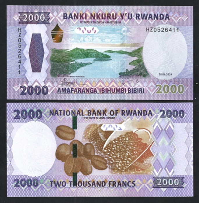 Rwanda 2000 Franci 2024, necirculata [1]