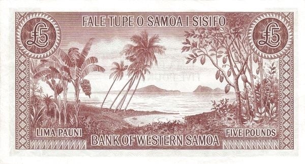 Samoa 5 Lire 1963 (2020), aproape necirculata [2]