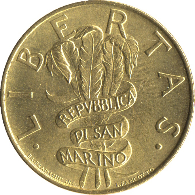San Marino 200 lire 1995, Copii, stare foarte buna [2]