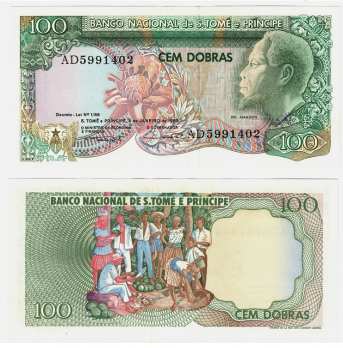 Sao Tome si Principe 100 Dobras 1989, necirculata [1]