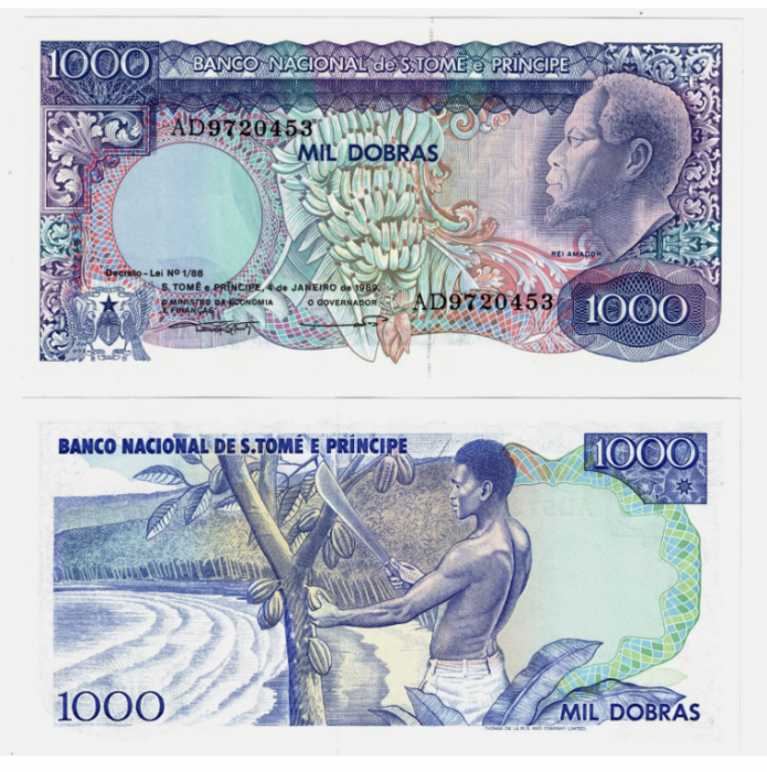Sao Tome si Principe 1000 Dobras 1989, necirculata [1]
