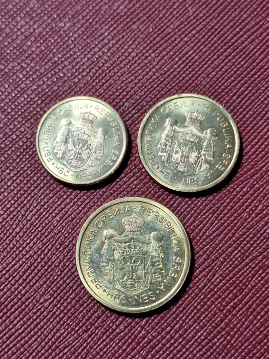 Serbia 3 monede set 2020 Atractii Turistice, UNC [2]
