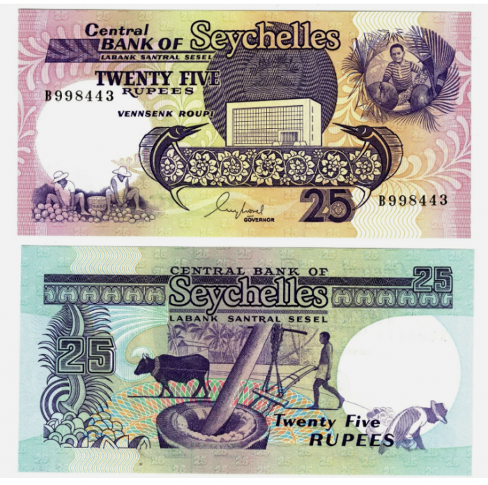 SEYCHELLES 25 Rupii 1989, necirculata [1]