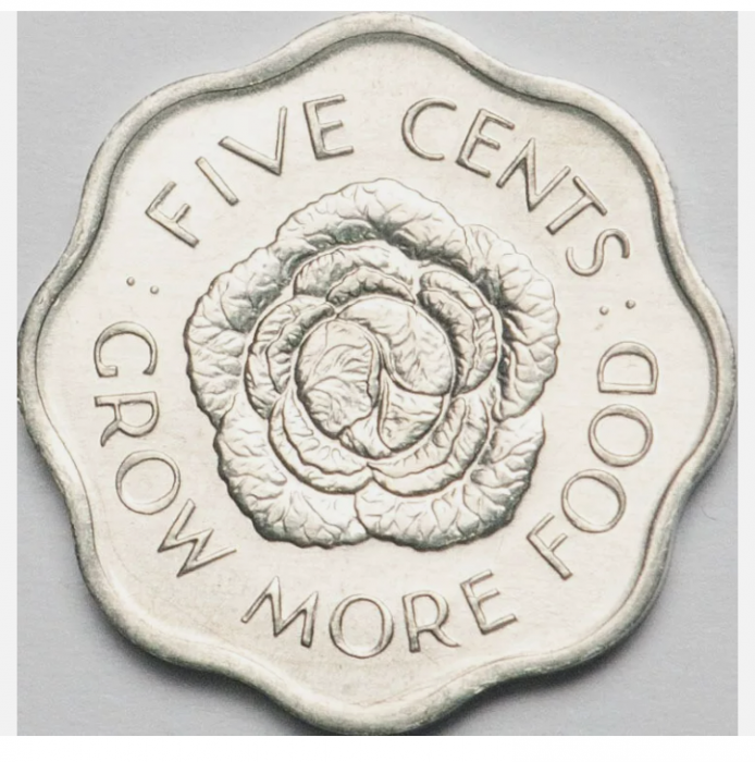 Seychelles 5 centi 1975 FAO - flora, necirculata [2]