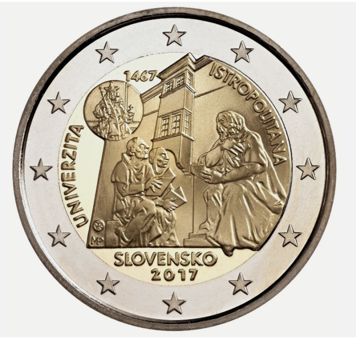 Slovacia 2 euro 2017, Universitatea Istropolitana, UNC [1]