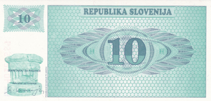 Slovenia 10 Tolari 1990, necirculata [2]