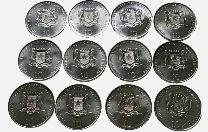 Somalia set 12 monede x 10 Shilingi, an 2000: Horoscopul Chinezesc, UNC [2]