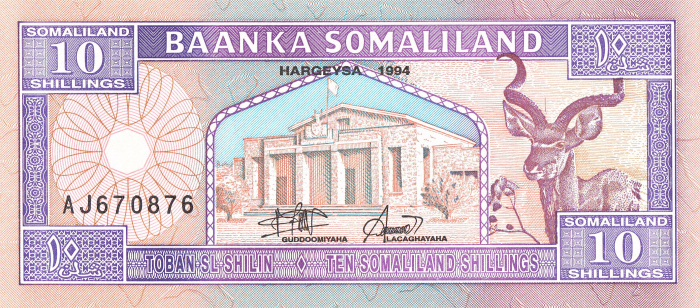 Somaliland 10 Shilingi 1994, necirculata [2]