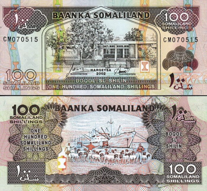 Somaliland 100 Shillingi 2002, necirculata [1]