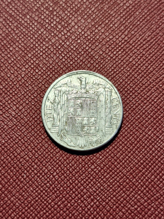 Spania 10 centimos 1953 [2]