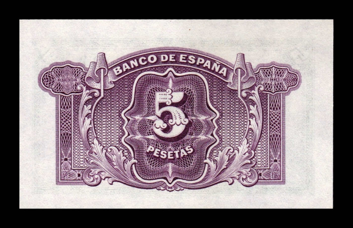 Spania 5 Pesetas 1935, necirculata [2]