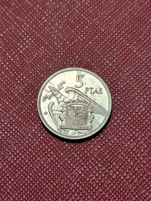 Spania 5 pesetas 1957 [2]