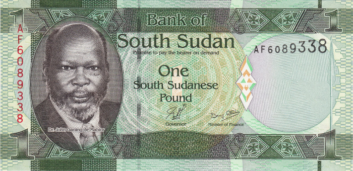 Sudanul de Sud 1 Pound 2011, necirculata [2]