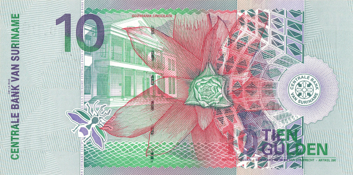 Surinam 10 Gulden 2000, necirculata [2]