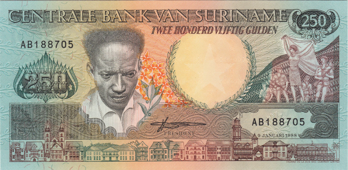 Surinam 250 Gulden 1988, necirculata [2]