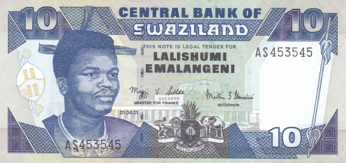 Swaziland 10 Emalangeni 2006, necirculata [2]