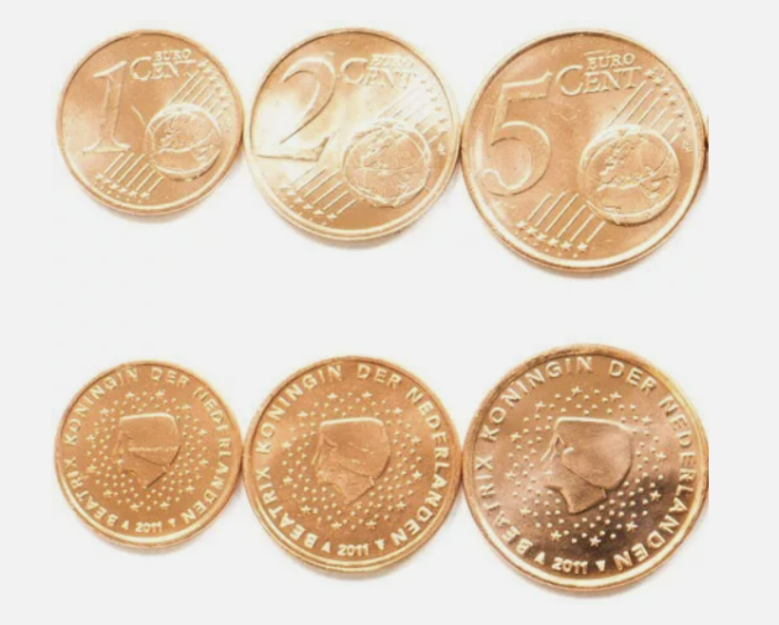 Tarile de Jos, set 3 monede 2011: 1,2,5 centi, UNC [1]
