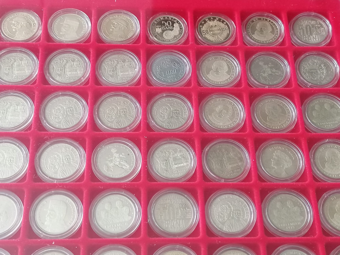 Tavita depozitare monede 50 bani proof, dispune de 48 spatii patrate x 30 MM [4]