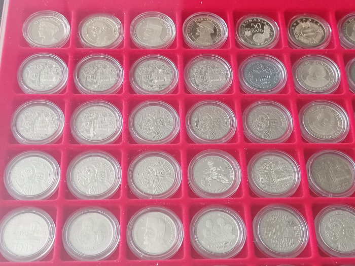 Tavita depozitare monede 50 bani proof, dispune de 48 spatii patrate x 30 MM [3]